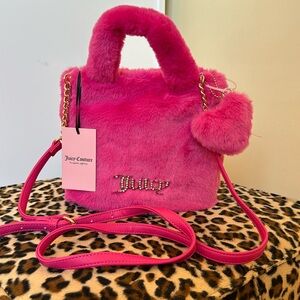 Brand new Fluffy mini tote by Juicy couture